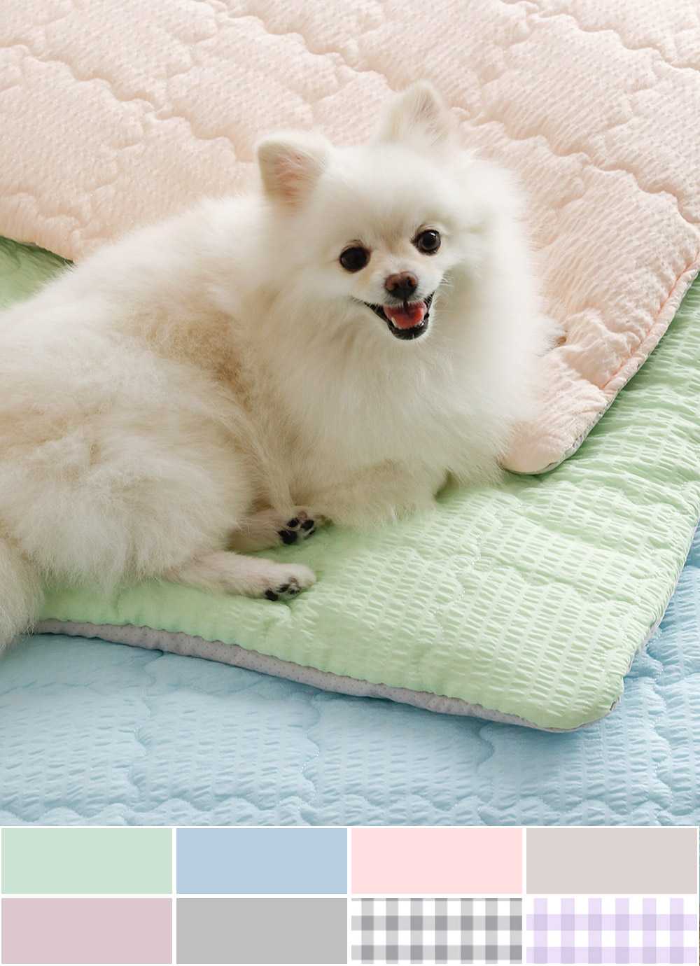 아망떼 ㅣ아망떼펫 시어서커 리플 쿨 애착방석M/L